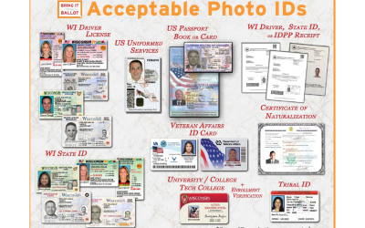 Acceptable Photo IDs to Vote in Wisconsin?
