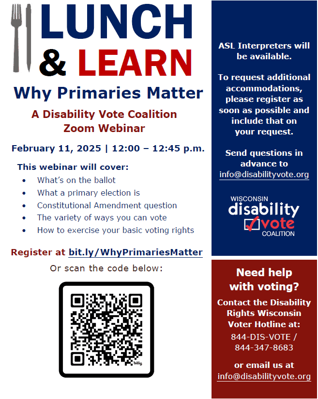 Disability Vote Coalition Webinar February 11th