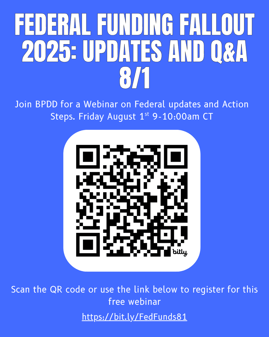 Federal Funding 2025: Update and Q&A 8/1
