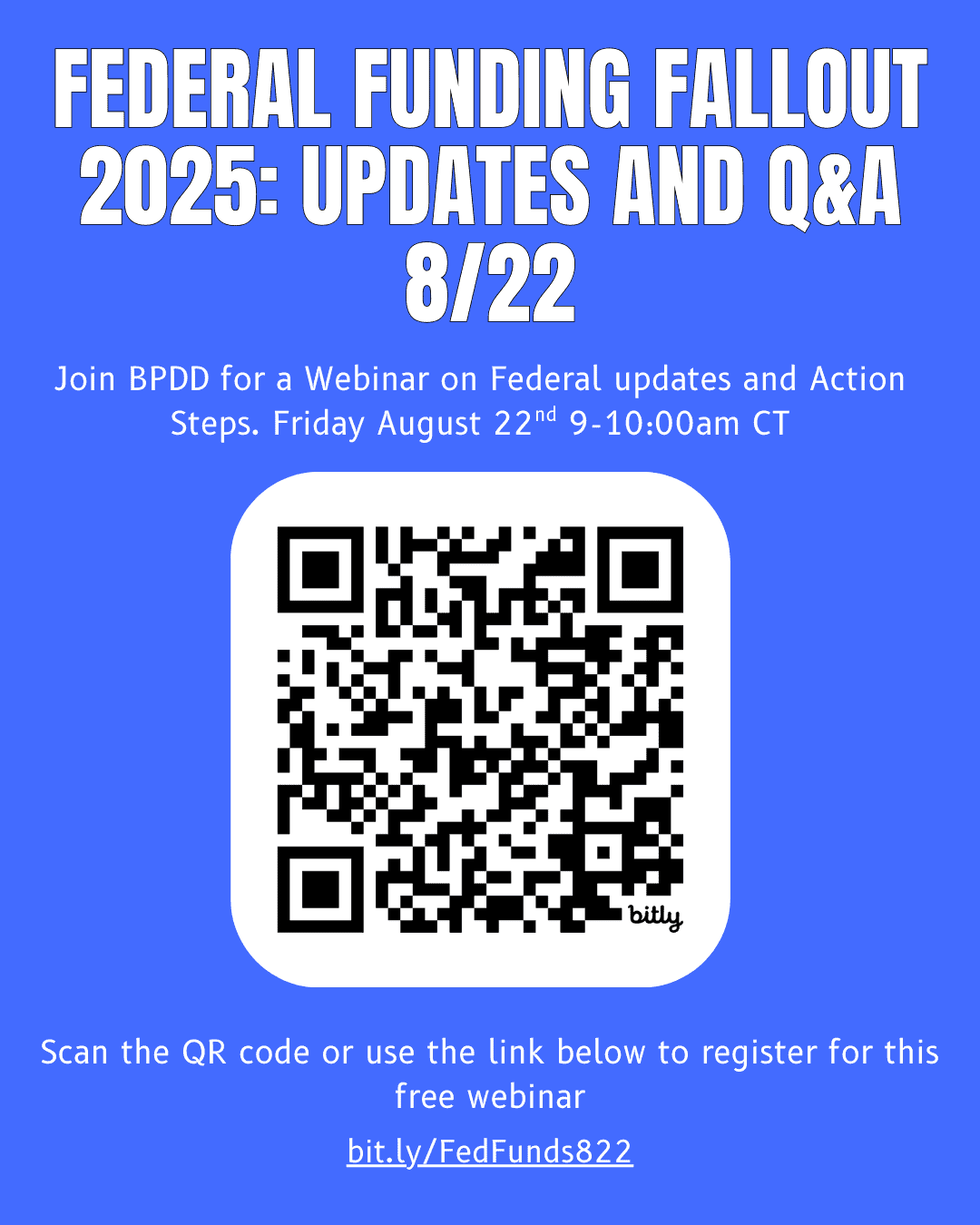 Federal Funding 2025: Update and Q&A 8/22