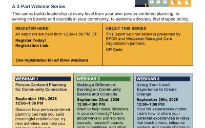 Community Connection: A Path to Community Leadership Webinar Series